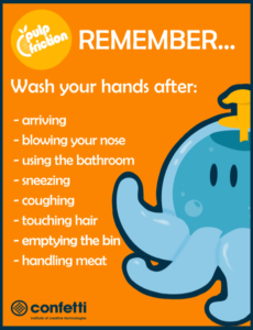 Wash you hands poster