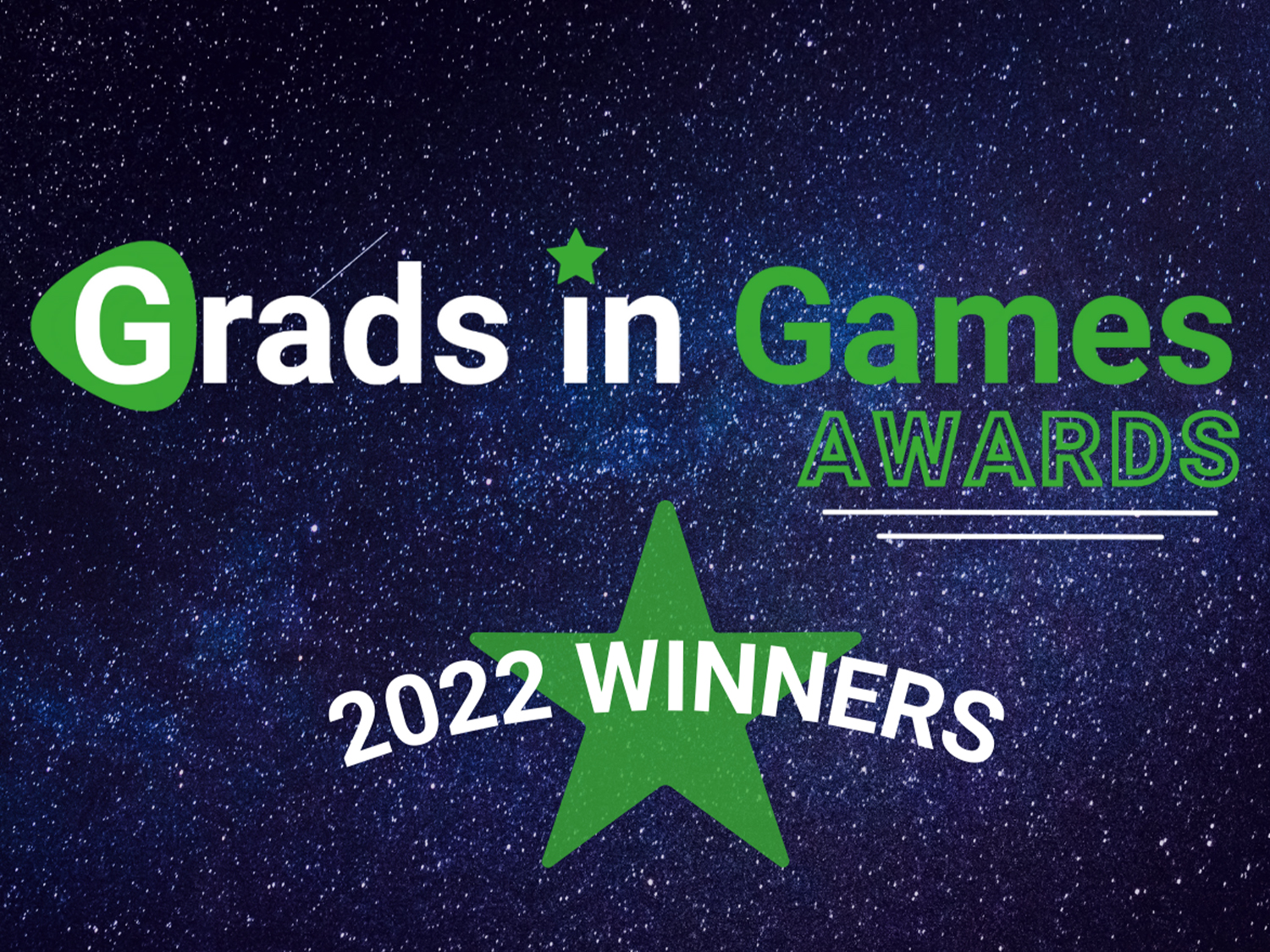 Grads in Games Awards 2022 winners graphic